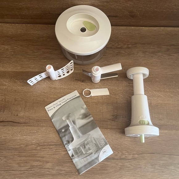 Princess House Specialty Press & Chop Food Processor 345‎ Works Great Complete - Picture 5 of 8